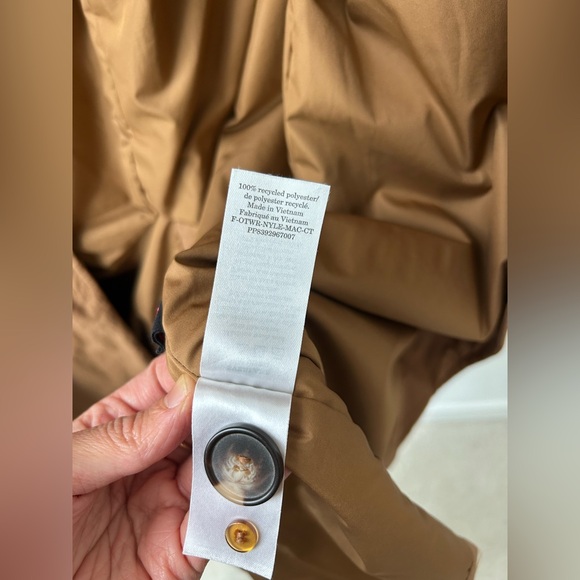 Everlane The Mac Coat Light Insulated Puffer Maxi in the color "Ash Brown - Picture 2 of 11